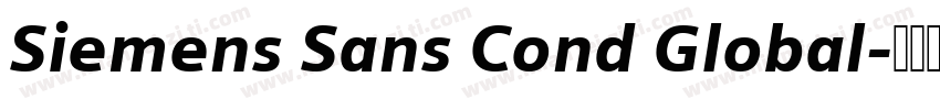 Siemens Sans Cond Global字体转换